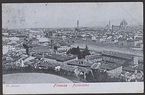 Firenze  Florenz CAK 1905 Panorama Photo Alinari
