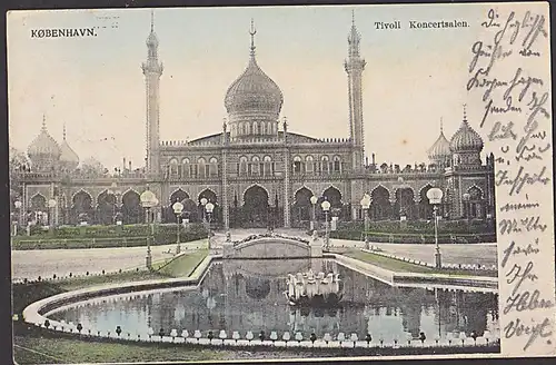 Kopenhagen Köbenhavn Tivoli Koncertsalen CAK 1904 Konzerthaus