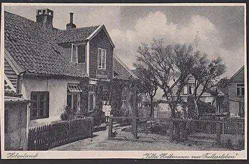 Helgoland "Villa Hoffmann von Fallersleben" AK um 1910