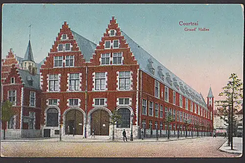 Courtrai Kortrijk Ostflandern Grand Halles Feldpostkarte CAK um 1915 Feldpost Station der 6. Armee
