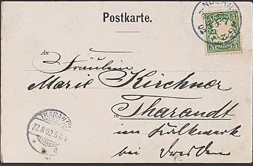 Künstlerkarte Verlag Soldansche Hofbuchhandlung um 1902 "Fünfeckiger Turm in Nürnberg" mit Künstlersignatur