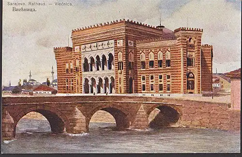 Sarajevo Rathaus Viecnica, dospisnica, Bosnien