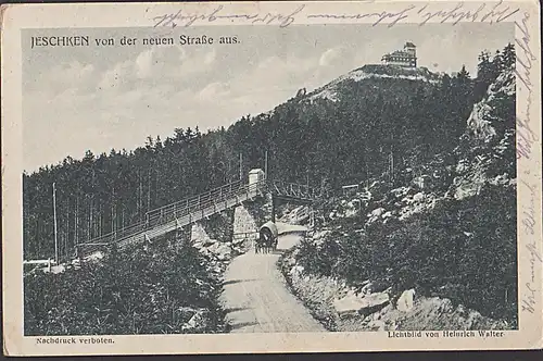 Jeschken bei Reichenberg JeštÄ›d 1922 Lichtbild von Heinrich Walter