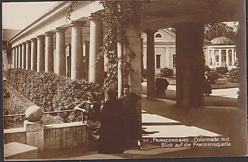 Franzensbad Františkovy LáznÄ› Fotokarte (711) Colonnade mit Blick auf die Franzensquelle