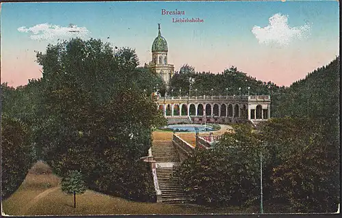Breslau Liebichshöhe Ak 1919