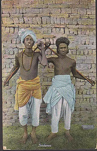 Ägypten Egypte SUEZ Alexandria Ak mit Soudanes zweisprachige Stempel Pyramiden von 1911