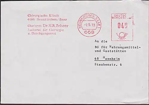 NEUNKIRCHEN (SAAR) Chirugische Klinik AFS =DBP 040=