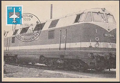 Diesel Lokomotive Baureihe 118 Baujahr 1963, SSt. Berlin 1984