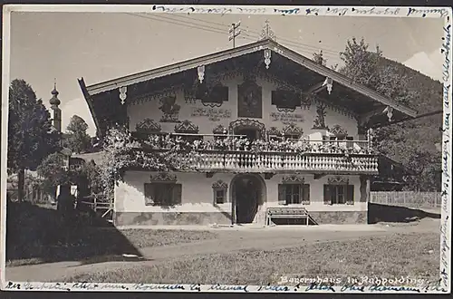 Foto Bauenhaus in RUHPOLDING 1928 Echtfoto vom Haus