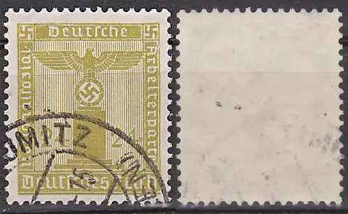 DR Dienstpostmarke 24 Pf Adler auf Sockel mit Wz. (Mi.-Nr. 152)
