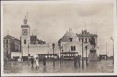 Alger Algier um 1910 La plac du Gouvernement Moschee Marktplatz ungebraucht