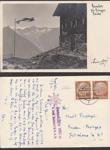 Mayrhofen Gamshütte der Sektion Kurmark 1941, Zilltertal