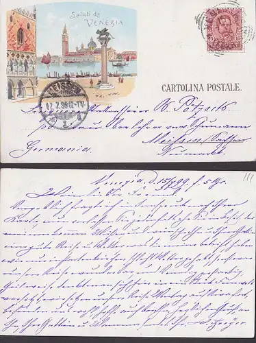 Salute da Venezia 1899 Markusplatz nach Germany Meissen Sachsen, CAK