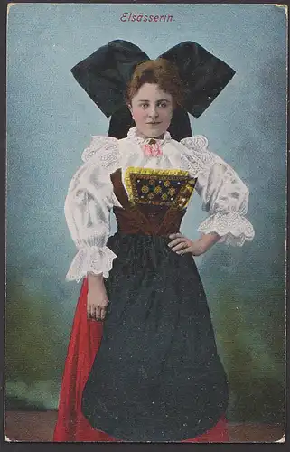 Elsässerin Trachten CAK 1917 Elsac