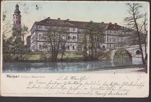 Weimar Schloss Wasserseite CAK 1902