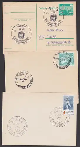 Ruhla Germany Stadt der Uhren clock timepiece Digit regarder