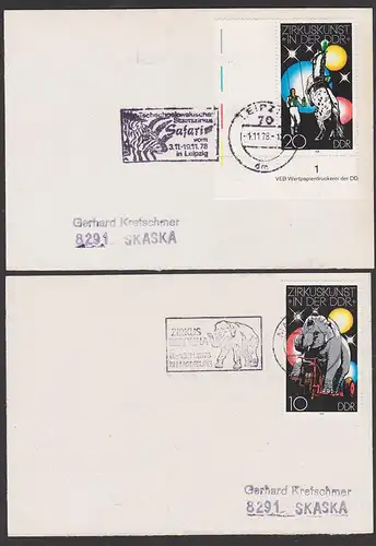 Zirkus Safari Elefant Tompteur Staatszirkus BEROLINA Tschechoslowakische Staatszirkus, Circus Elephant