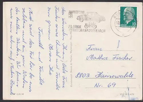 Eisenach Wartburg 70 Jahre Automobilbau  MWSt. Vehikel Pkw car