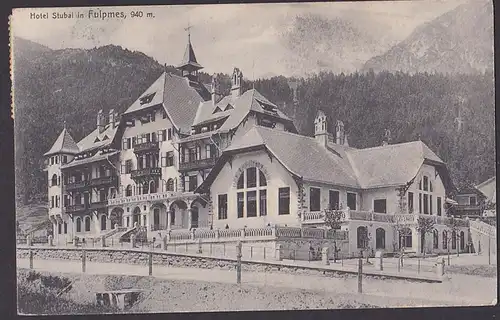 Fulpmes Hotel Ak 1913
