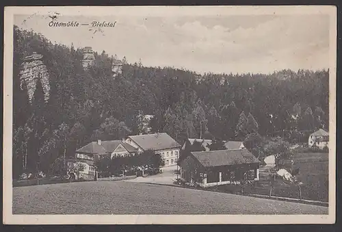 Rosenthal-Schweizermühle Sächs. Schweiz, Ottomühle, Bielatal mit Dachsstein Ottostein Mühlwärter Nachgebühr