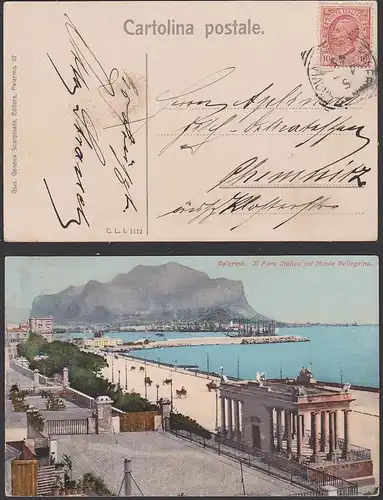 poste italiane carte Palermo Pellegrino Hafen Strand