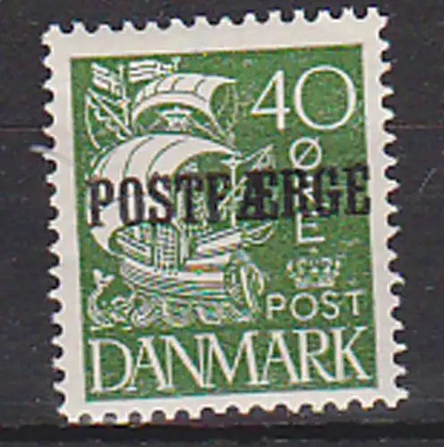 Dänemark Postfähre 40 Oehre PF 14 ** geprüft Wahl (DDR-Prüfer)