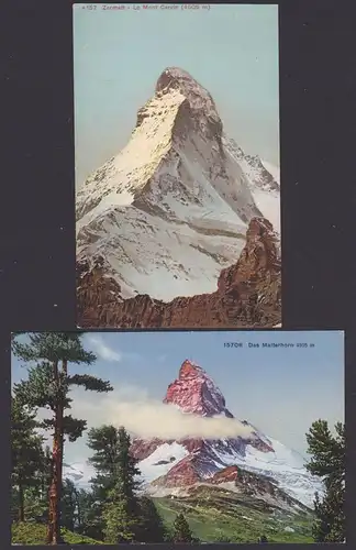 Matterhorn, Zermatt Thun Alpen Thunersee Unspunnen Interlaken, 1927, nicht gelaufen