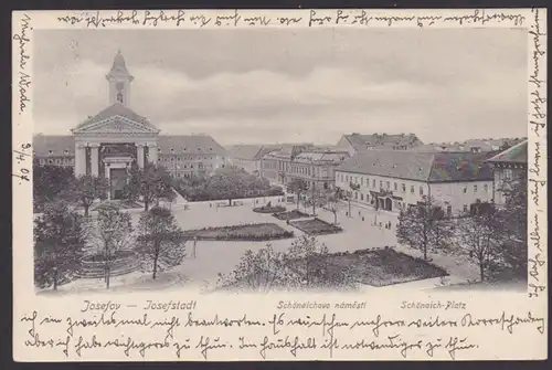Jermer Josefov Josefstadt Sudetenland Böhmen, Schönaich-Platz 1907