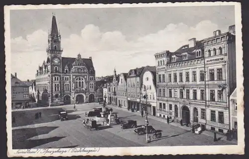 Friedland Frydland Isergebirge Sudetengau Markt Rathaus