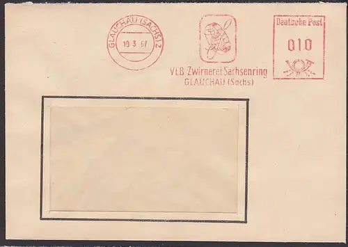 GLAUCHAU (SACHS) VEB Zwirnerei Sachsenring SARI  AFS 10.3.67