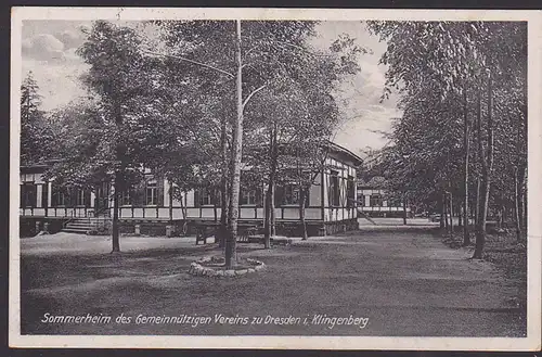 Bahnpost DR 1931 DRESDEN - REICHENBACH Zug 1015 auf Ak Klingenberg Sommerheim