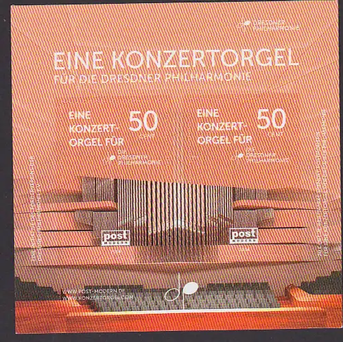 Orgel Musik Konzertorgel Dresdner Philharmonie Block ** Organ concert de musique organe bloc
