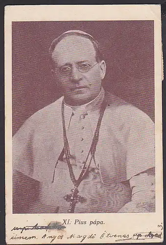 Papst XI. Pius papa Ak Rumänien