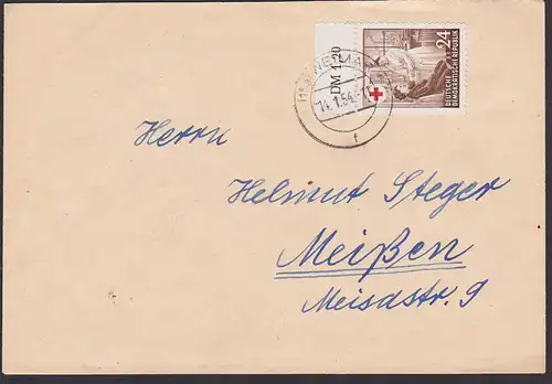 Croix Rouge DDR 24 Pf Red cross Rotes Kreuz Krankenschwester Mi. 385, Weimar