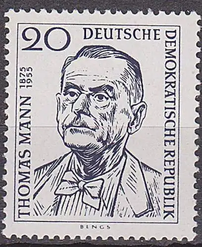 Thomas Mann  (1875 - 1955) Nobelpreis Schriftsteller Germany  DDR 534 **