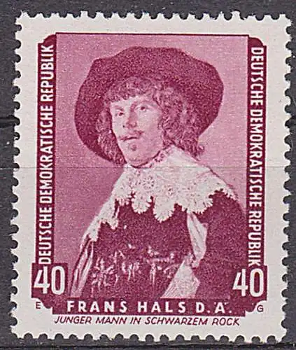 Gemäldegalerie Dresden Frans Hals der Ältere "Junger Mann im schwarzen Rock" DDR 697 **