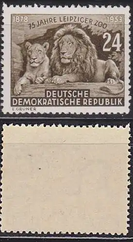 Löwe Lion Leo Germany East 75 Jahre Leipziger Zoo DDR 397 **