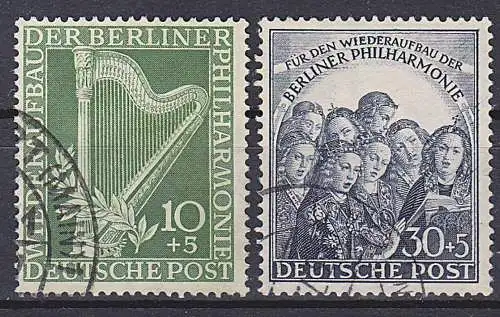 Berliner Philharmonie Wiederaufbau gest. mit Harfe, singende Engel Berlin 72/3