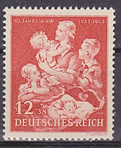 DR 859 ** Winterhilfswerk Mutter mit Kindern 1943