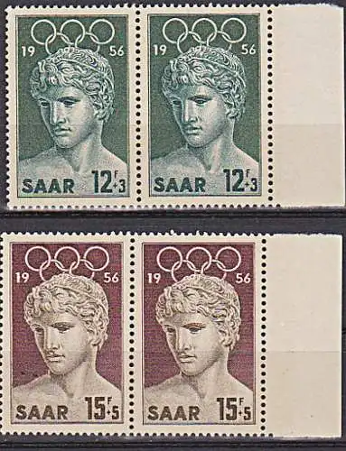 Saarland 371/72(2) ** Olympische Sommerspiele Jünglingskopf