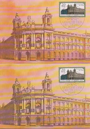 Berlin Postmuseum der DDR Maximumkarte mit passender Sondermarke - unbeschrieben SoSt. zwei Stück