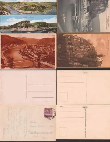 Bodenbach Podmokly, Decin Tetschen vier Karten Schäferwand