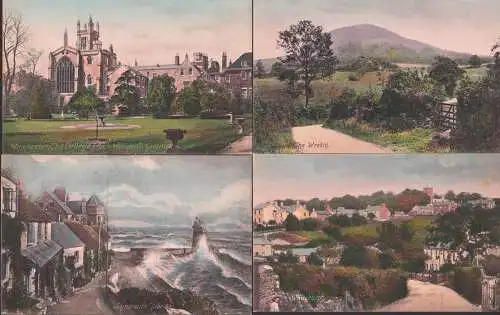 Witchurch, Wrekin, Winchester Lynmouth 4 cards, unwritten