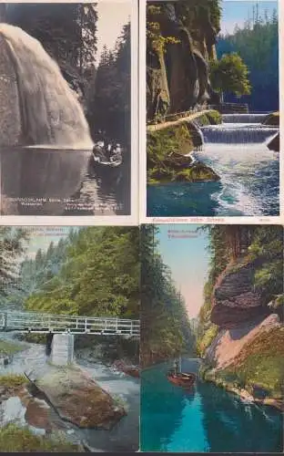 Böhmische Schweiz Edmundsklamm vier verschiedne Ansichten, unbeschrieben