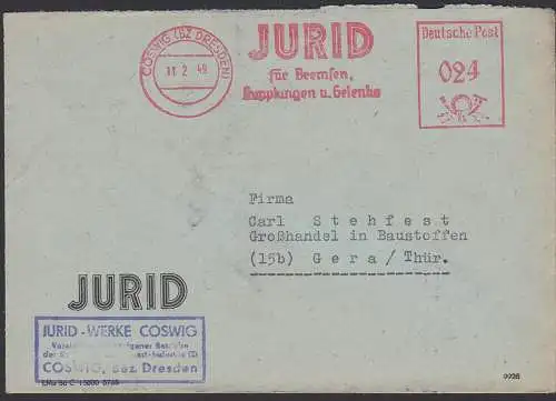 Coswig (Bz Dresden) AFS JURID für Bremsen, Kupplungen und Getriebe 11.2.49