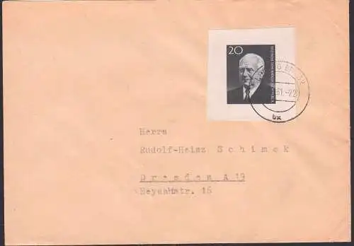 Wilhelm Pieck 20 Pf. aus Block 16, DDR 784B