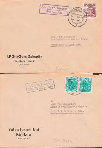 Ferdinandshorst, Klockow je über Prenzlau PSSt.  Abs. LPG Gute Zukunft, Volkseigenes Gut