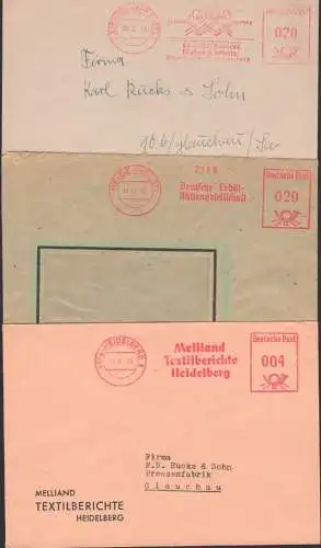 Heidelberg, Heide (Holstein) Hamburg-Bahrenfeld, dreo AFS Deutsche Erdöl-Aktiengesellschaft, Melliand Textilberichte
