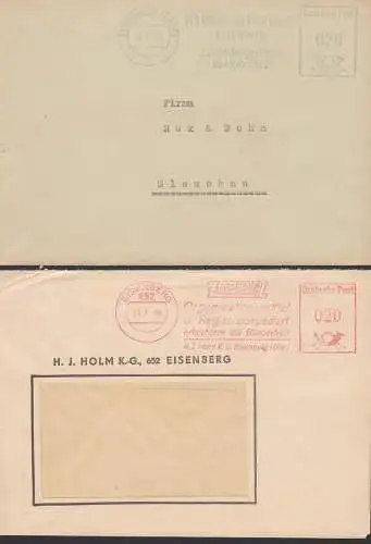 Eisenberg zwei AFS Möbel- und Etuisfabrik, Zippel Organisationsmittel und Registraturbedarf, H. J. Holm K.-G.
