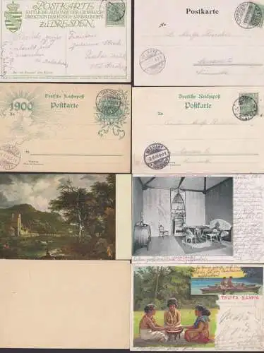Dresden 4  OSt. auf Ak Internationale Kunstausstellung 1901, Ausstellung Samoa bzw. GA  31.12.1899